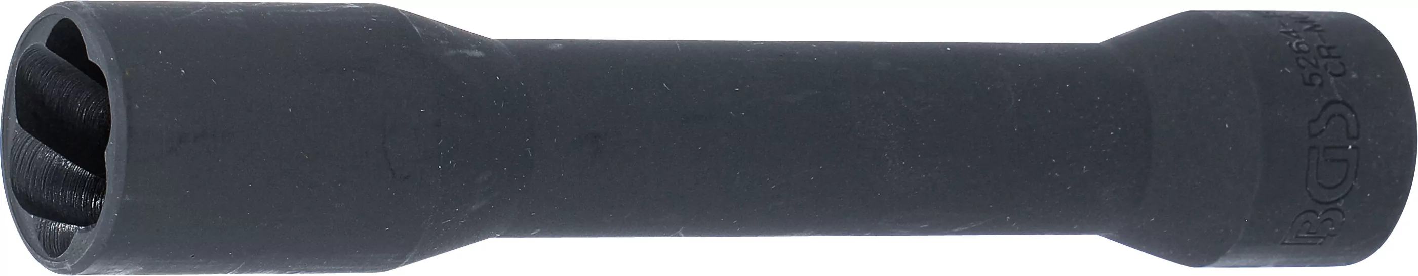 Spiral-Profil-Steckschlüssel-Einsatz / Schraubenausdreher, tief | Antrieb Innenvierkant 12,5 mm (1/2") | SW 19 mm