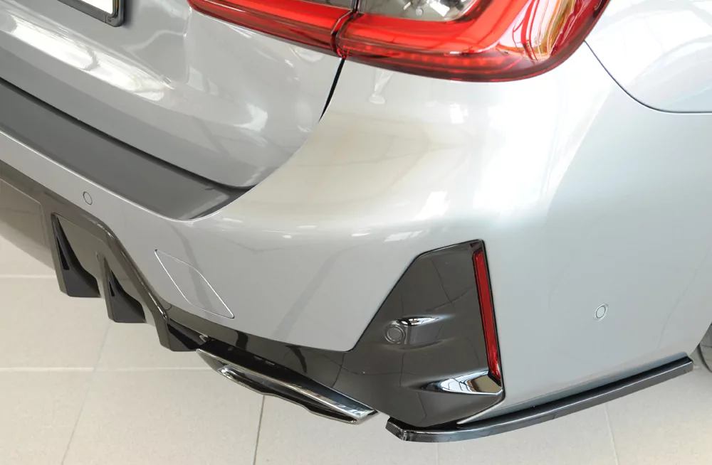 Rieger Heckschürzenansatz seitlich rechts glanz schwarz für BMW 3er G21  (G3K) Touring 07.22- (ab Facelift) LCI