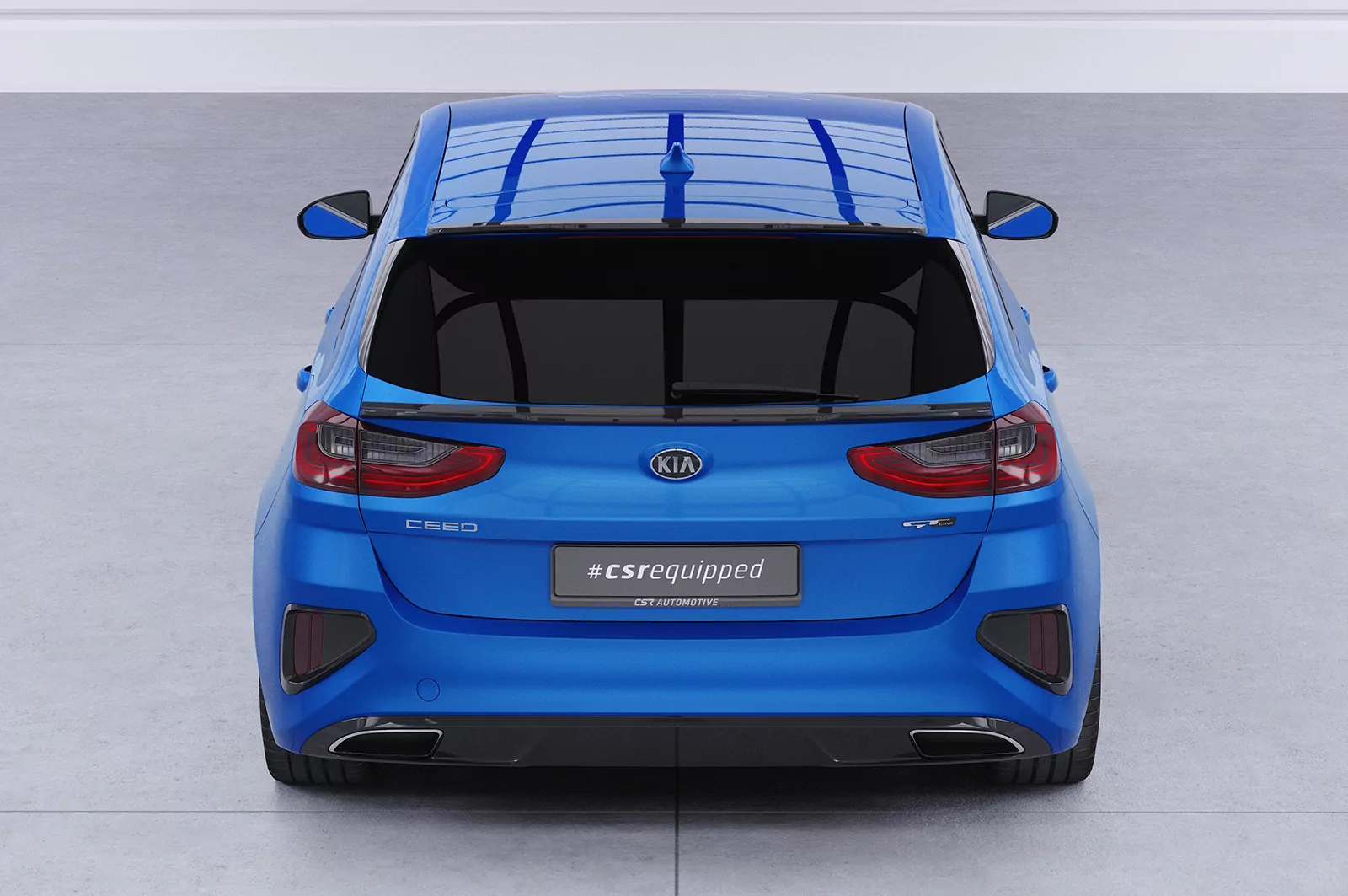 Heckflügel mit ABE für Kia Ceed (CD) HF110 Schwarz Strukturiert