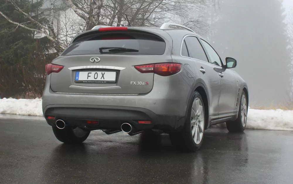 Infiniti FX30d  Endschalldämpfer quer Ausgang rechts/links - 129x106 Typ 32 rechts/links
