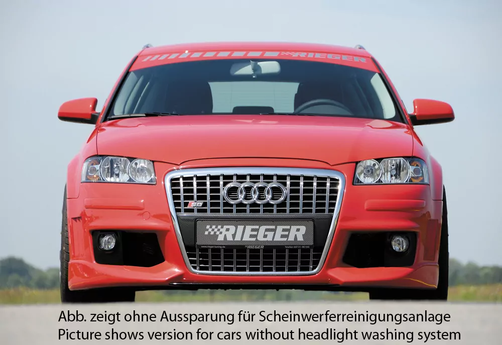Rieger Spoilerstoßstange R-Frame für Audi A3 (8P) | Sportback 06.05-06.08 auch für A3 8P (3-tür.) Facelift 06.05-06.08