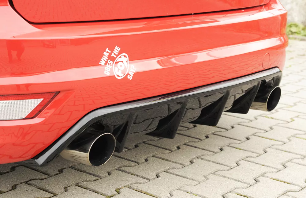 Rieger Heckeinsatz (GBL-34158) für Ford Focus 2 ST - 3-tür. 02.08-01.11 (ab Facelift) schwarz glanz