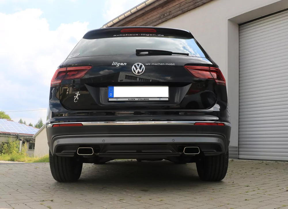VW Tiguan II Benzin - 4motion  Endschalldämpfer Ausgang rechts/links - 145x65 Typ 59 rechts/links