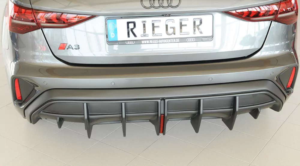 Rieger Heckeinsatz für orig. ESD für Audi A3 (GY) 5-tür. (Sportback) 06.24- (ab Facelift)