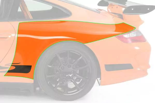 Kotflügel Hinterachse links für Porsche 911 996 KOT008