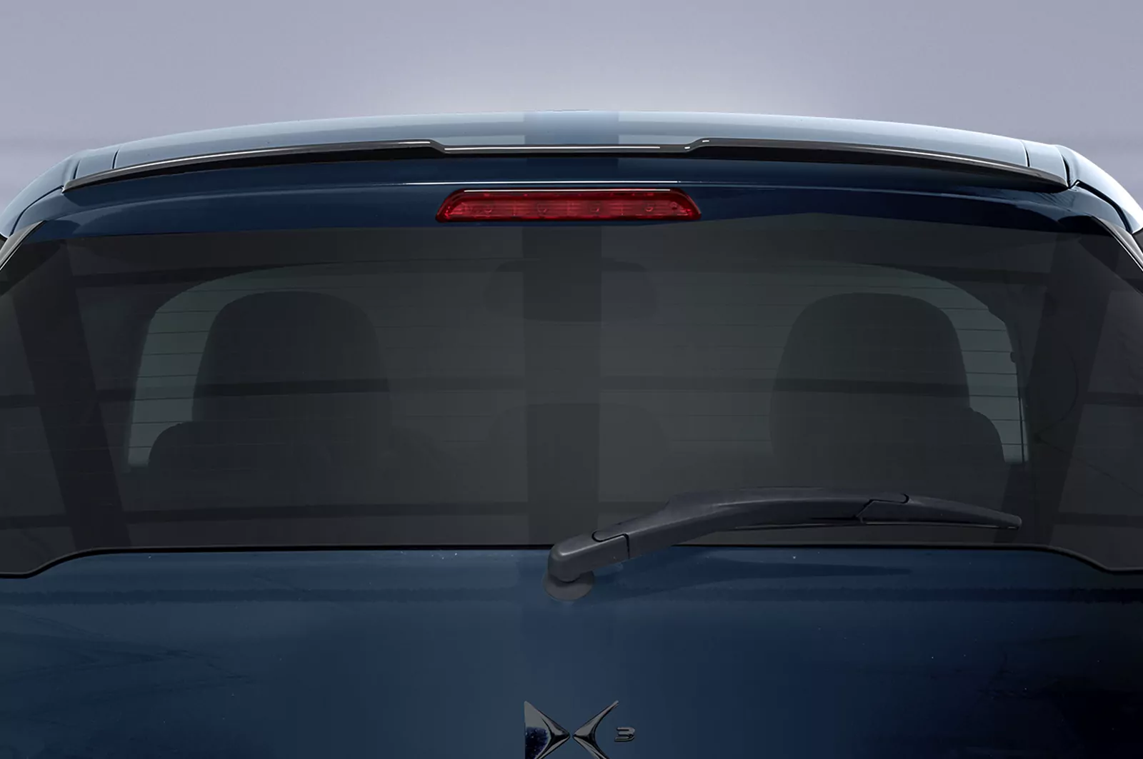 Heckflügel mit ABE für Citroen DS3 HF818 Strukturiert (schwarz matt)