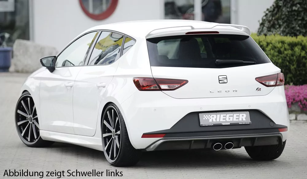 Rieger Seitenschweller für Seat Leon (5F) - 5-tür. (ST/Kombi) 10.12- carbon optik
