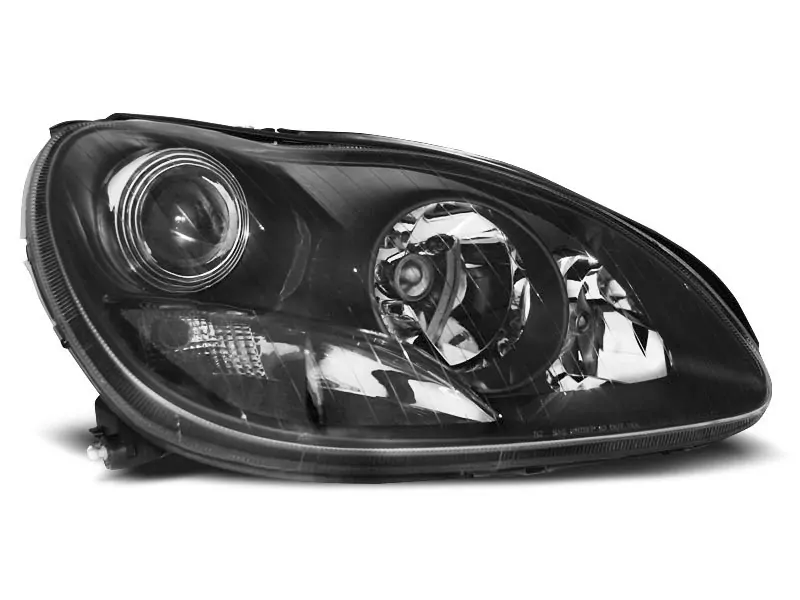 Xenon Headlights Black Fits Mercedes W220 S-Klasse 10.02-05.05