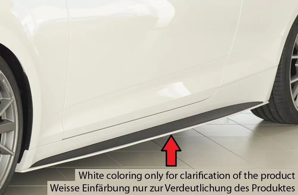 Rieger Seitenschwelleransatz für Audi A5 S5 (B9/F5) | Cabrio 11.16-12.19 (bis Facelift) nur für S-Line-Schweller