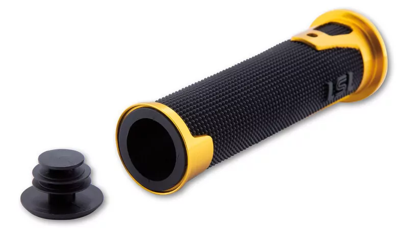 LSL ERGONIA handlebar grip rubber, 7/8 inch (22,2 mm), 125 mm, gold