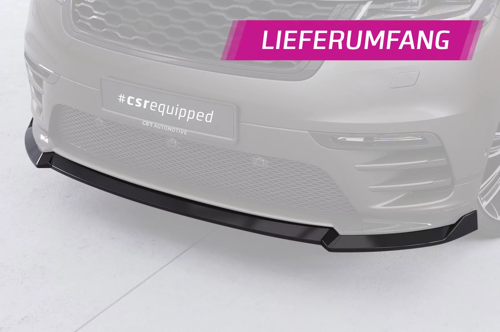 Cup-Spoilerlippe mit ABE für Land Rover Range Rover Velar (L560) CSL760 Schwarz Strukturiert