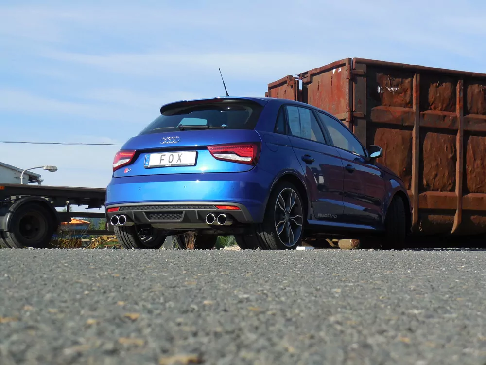 Audi S1 quattro  Endschalldämpfer Ausgang rechts/links - 2x90 Typ 12 rechts/links