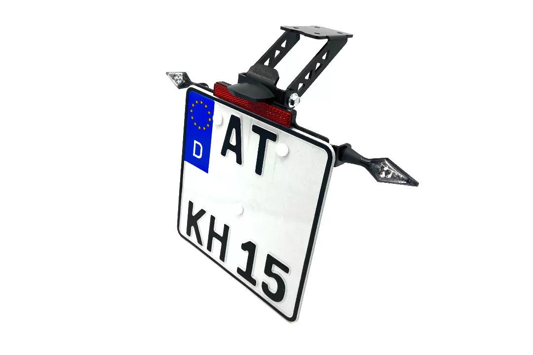 alpha Technik Kennzeichenhalter für Yamaha YZF-R1, Typ RN12 / RN19, Modelljahr 2004 - 2008