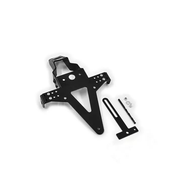 Kennzeichenhalter Mv Agusta F3 675/800, Bj. 12-18, Schwarz, Verstellbar, Inkl. Reflektorhalter