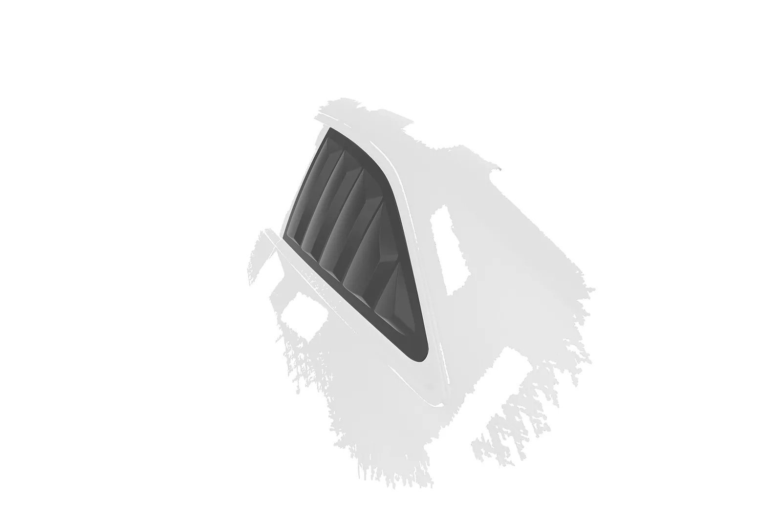 Seitenscheibenblenden für Audi A5 / S5 / RS5 (8T) Coupe SSB019 Schwarz Strukturiert