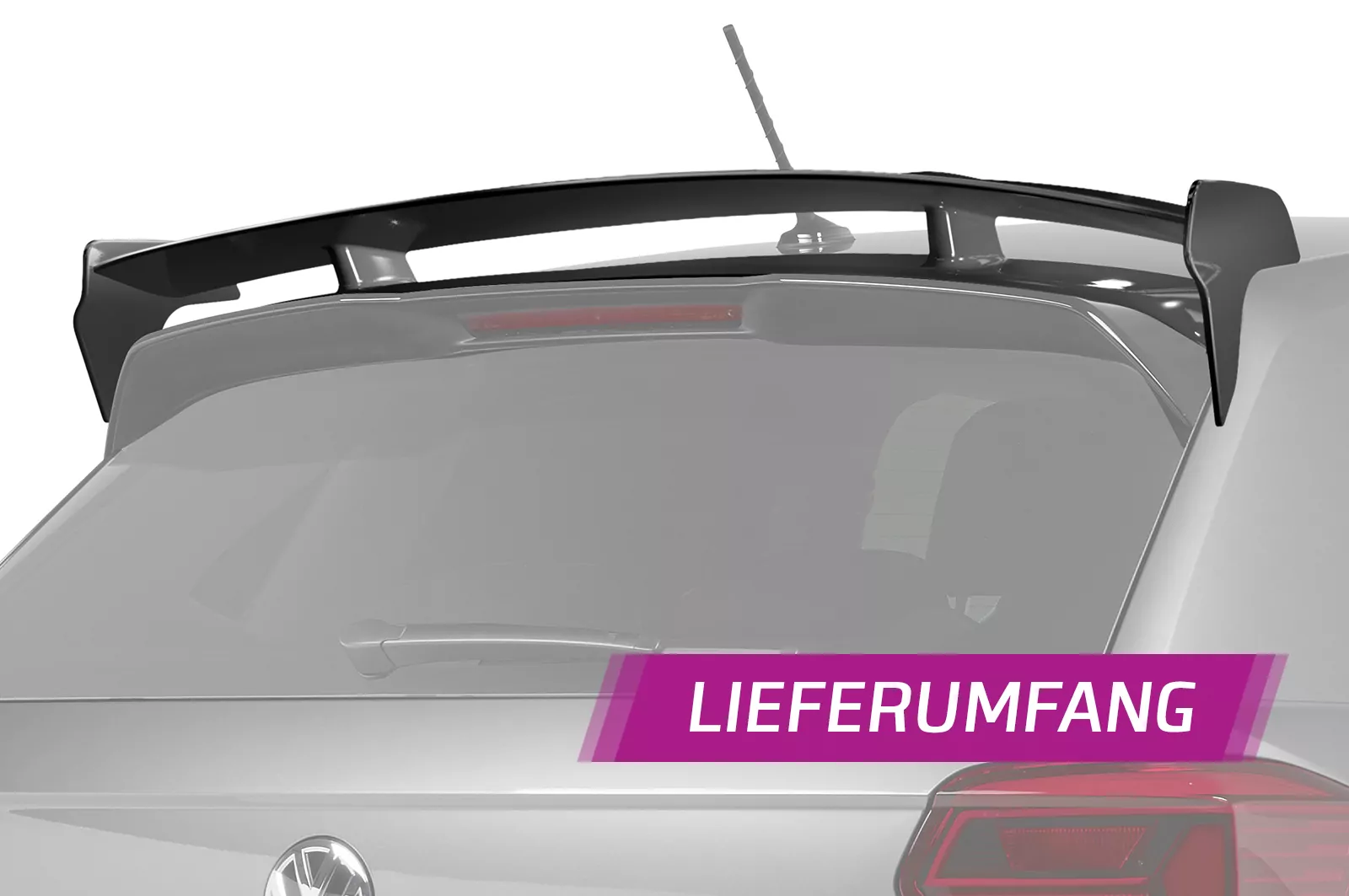 Heckflügel für VW Polo VI GTI und R-Line HF541