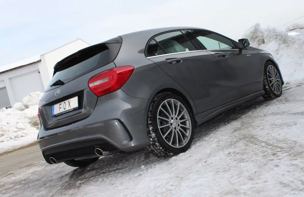 Mercedes A-Klasse W176 - AMG Paket  Endschalldämpfer quer Ausgang rechts/links - 115x85 Typ 32 rechts/links