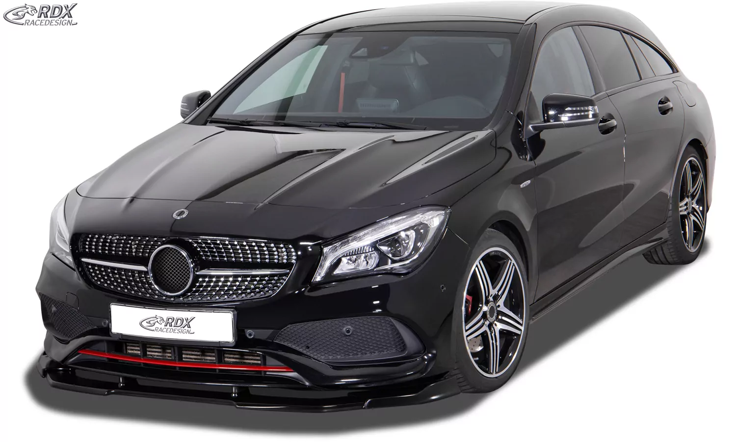 RDX Frontspoiler VARIO-X für MERCEDES CLA Sport AMG-Sport C117 / X117 2016-2019 Frontlippe Front Ansatz Vorne Spoilerlippe