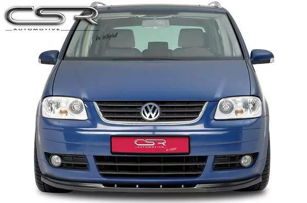 Cup-Spoilerlippe mit ABE für VW Touran I (Typ 1T) CSL005-M Carbon Look (matt)