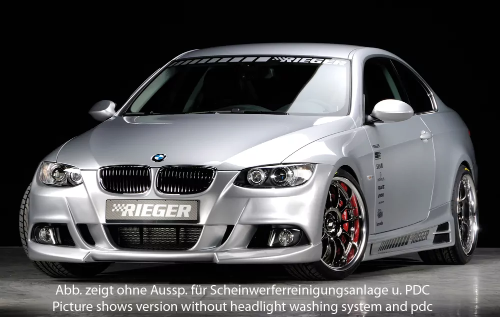 Rieger Spoilerstoßstange für BMW 3er E93 - Cabrio 03.07-02.10 (bis Facelift) carbon optik