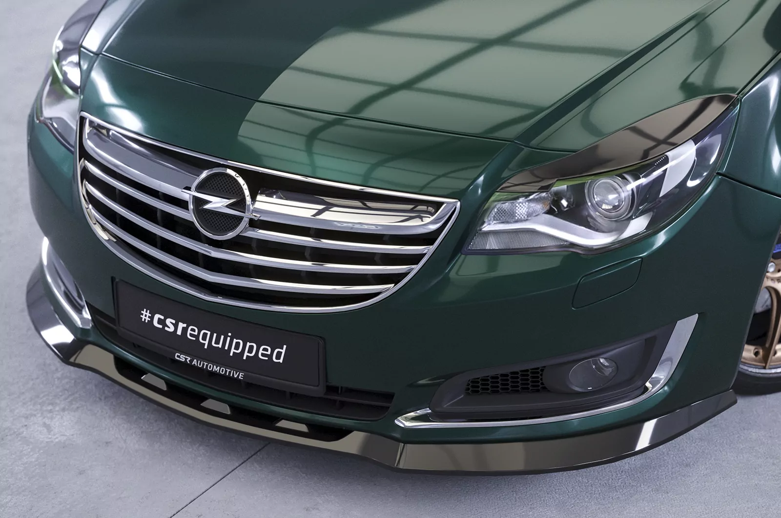 Cup-Spoilerlippe mit ABE für Opel Insignia A CSL432 Strukturiert (schwarz matt)