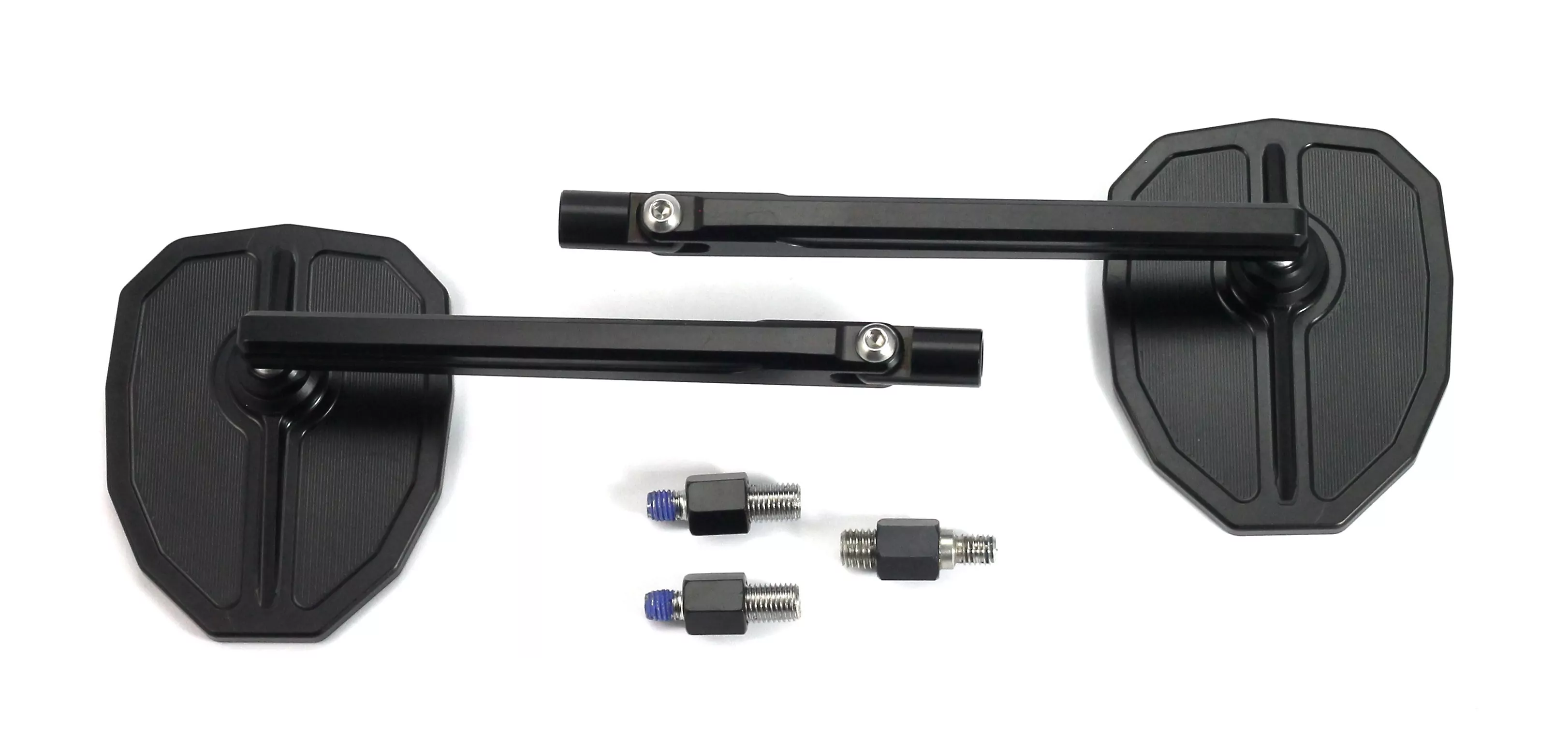 MG Biketec Spiegel Set für M10 x 1,5 mm Gewinde für BMW F 650 GS ab 2008