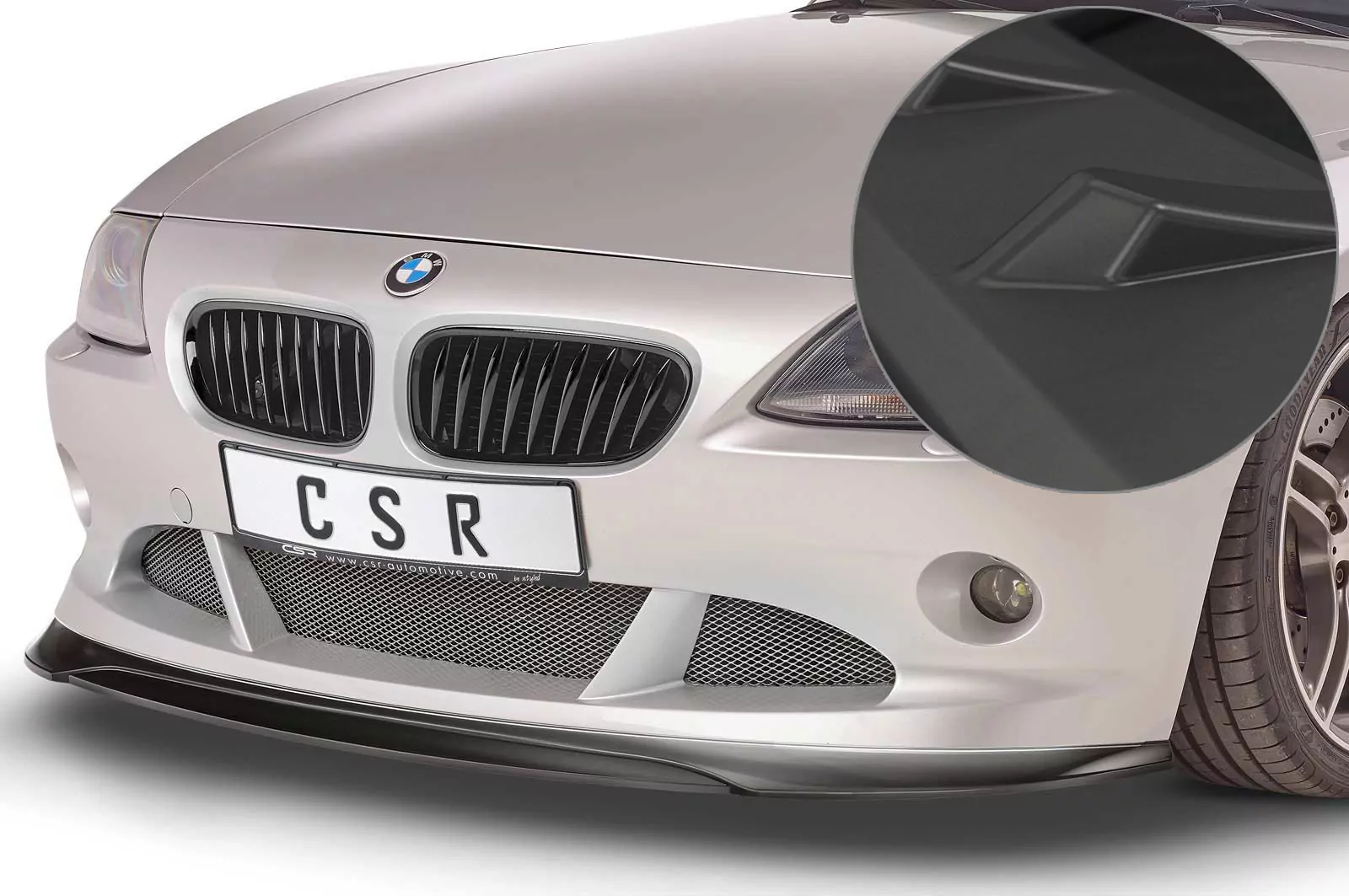 Cup-Spoilerlippe mit ABE für BMW Z4 E85 Lackierfreundlich (schwarz matt)