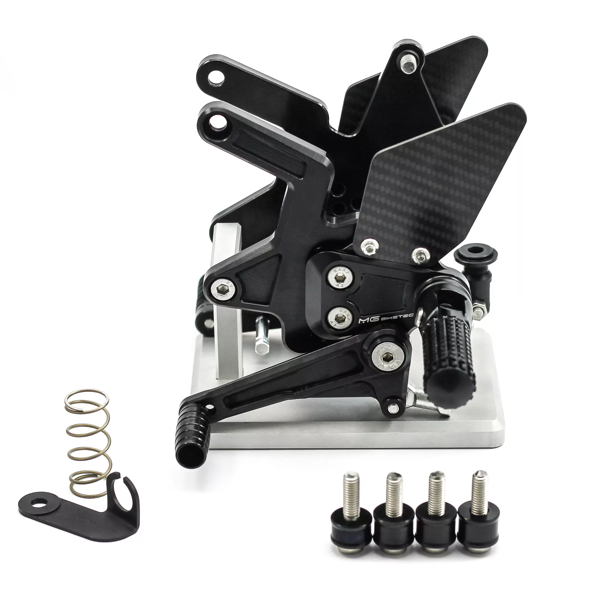 MG Biketec Sportfussrastenanlage / Rastenanlage / Fußrastenanlage mit ABE, gültig in D - A - CH für Kawasaki Z 900 ab 2025