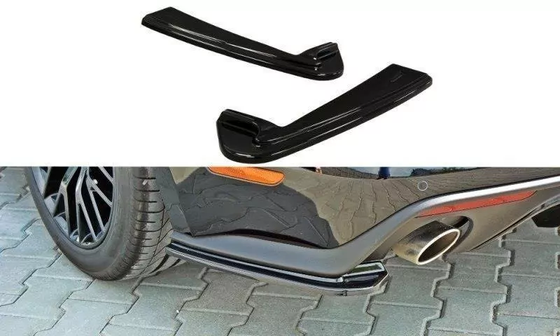 Heck Ansatz Flaps Diffusor Passend Für Diffusor Passend Für FORD MUSTANG MK6 GT Schwarz Hochglanz Schwarz Hochglanz