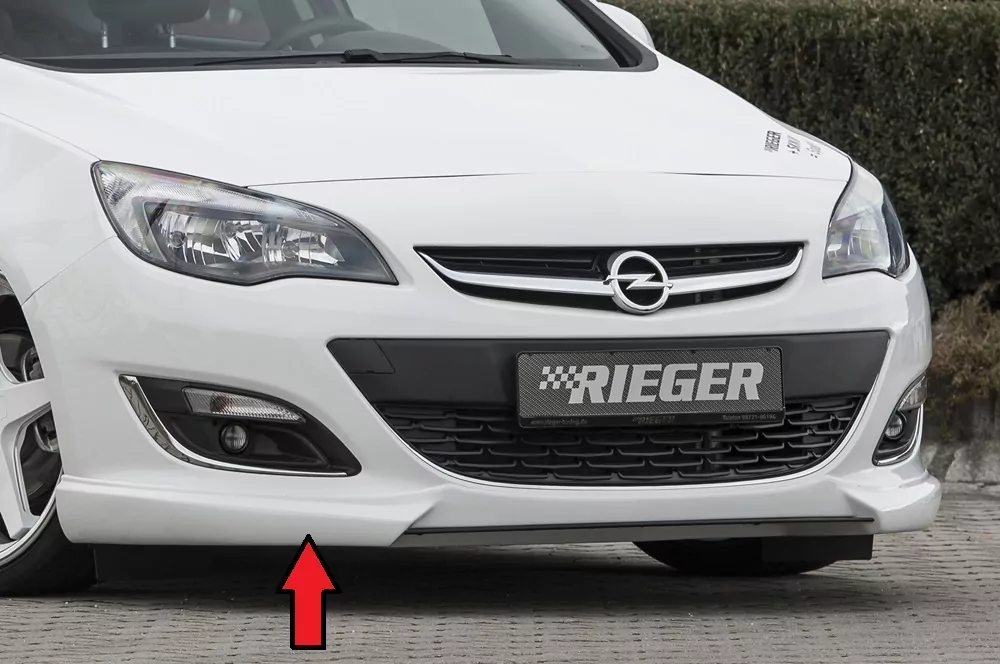 Rieger Spoilerlippe für Opel Astra J - Lim. 10.12- (ab Facelift) carbon optik