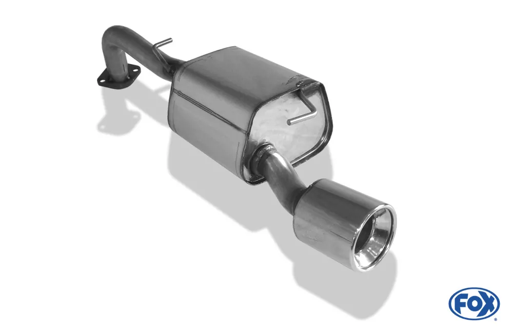 Toyota Yaris XP9 TS  Endschalldämpfer einseitig passend an original Stoßstange - 1x100 Typ 13