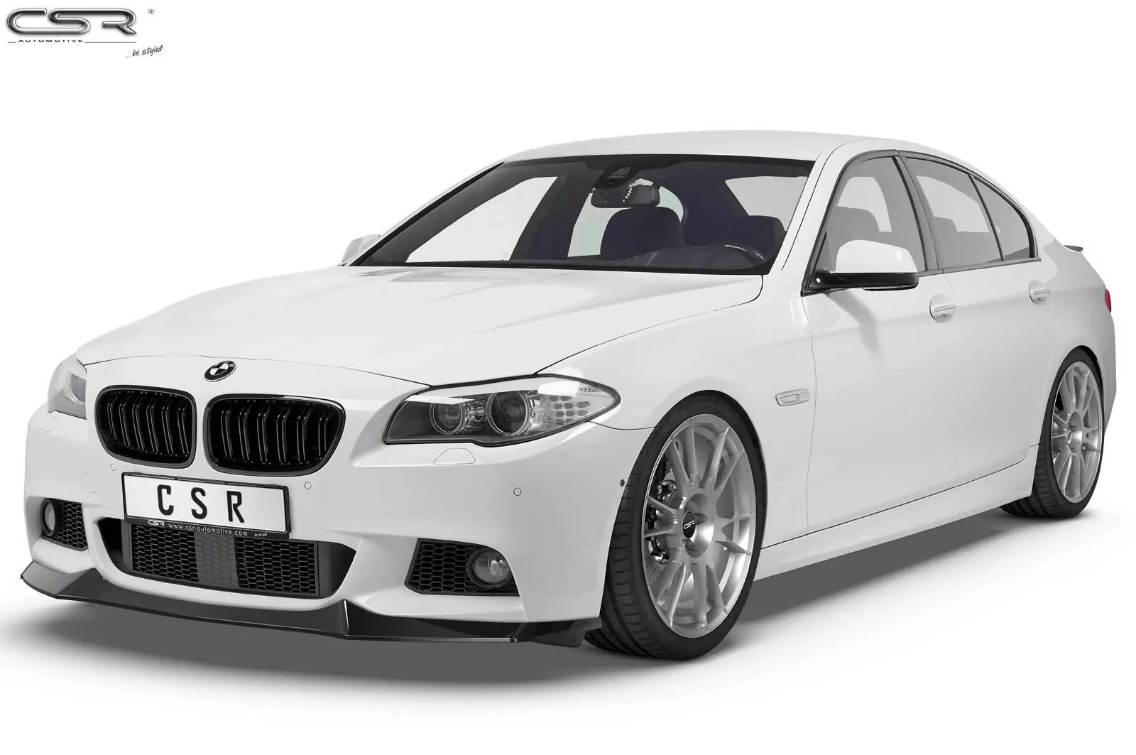 Cup-Spoilerlippe mit ABE für BMW 5er F10/F11 M-Paket CSL137-M Carbon Look (matt)