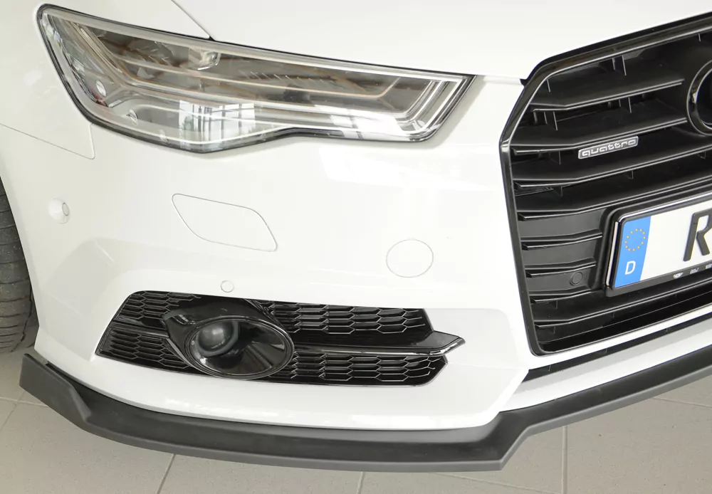 Rieger Spoilerschwert matt schwarz für Audi A6 S6 (4G/C7) Lim. 09.14- (ab Facelift)