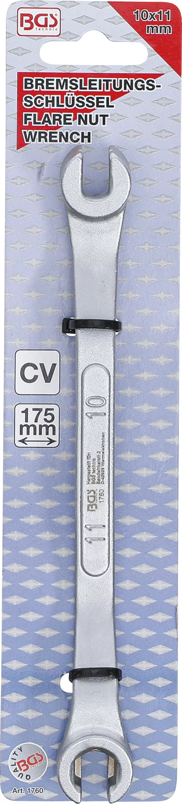 Spezial-Bremsleitungsschlüssel | 175 mm | SW 10 x 11 mm