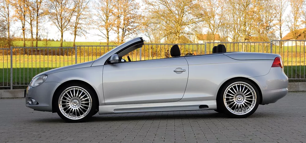 Rieger Seitenschweller rechts    matt schwarz für VW Eos (1F)  12.10- (ab Facelift)