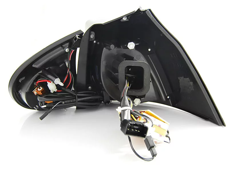 Led Bar Tail Lights Black Fits Vw Golf 5 10.03-09