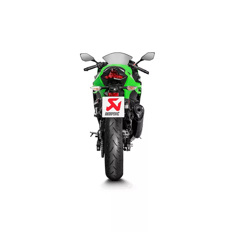 Akrapovic Slip-On Line (Carbon) Auspuff für Kawasaki Ninja 400 2018- Ninja 250 2018-2019 Z400 2019-
