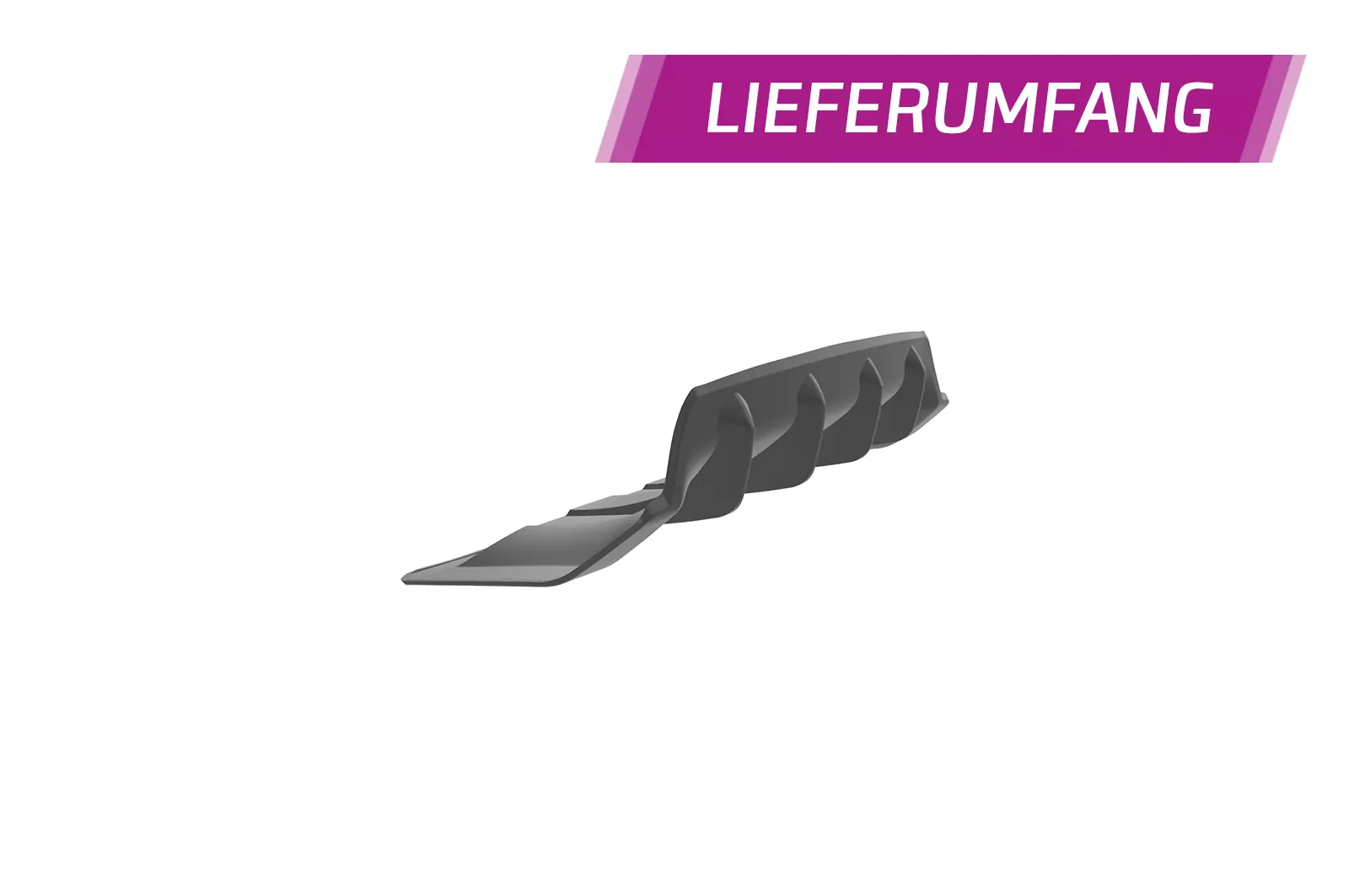 Heckansatz für Cupra Formentor HA286 Schwarz Strukturiert