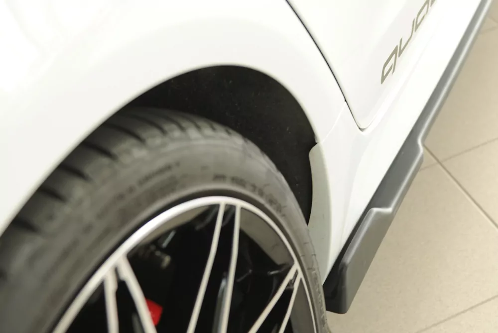 Rieger Seitenschweller rechts ansatz (2-tlg.) matt schwarz für Audi A6 S6 (4G/C7) Lim. 09.14- (ab Facelift)