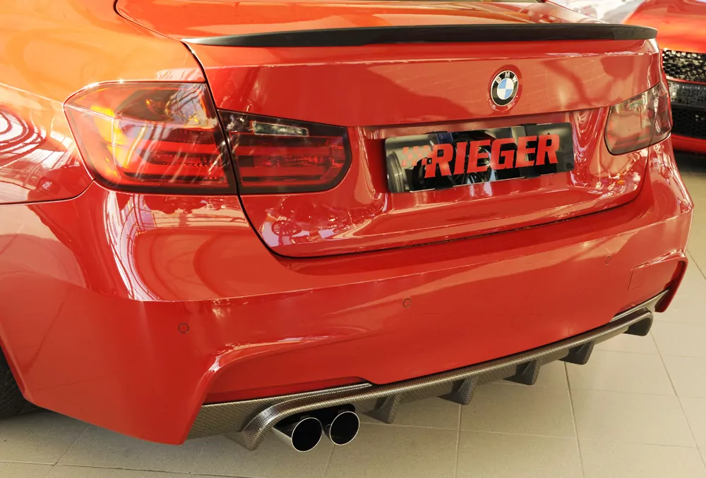 Rieger Heckeinsatz für BMW 3er F30  (3L) | Lim. 02.12-06.15 (bis Facelift) nur für M-Paket-Heckschürze