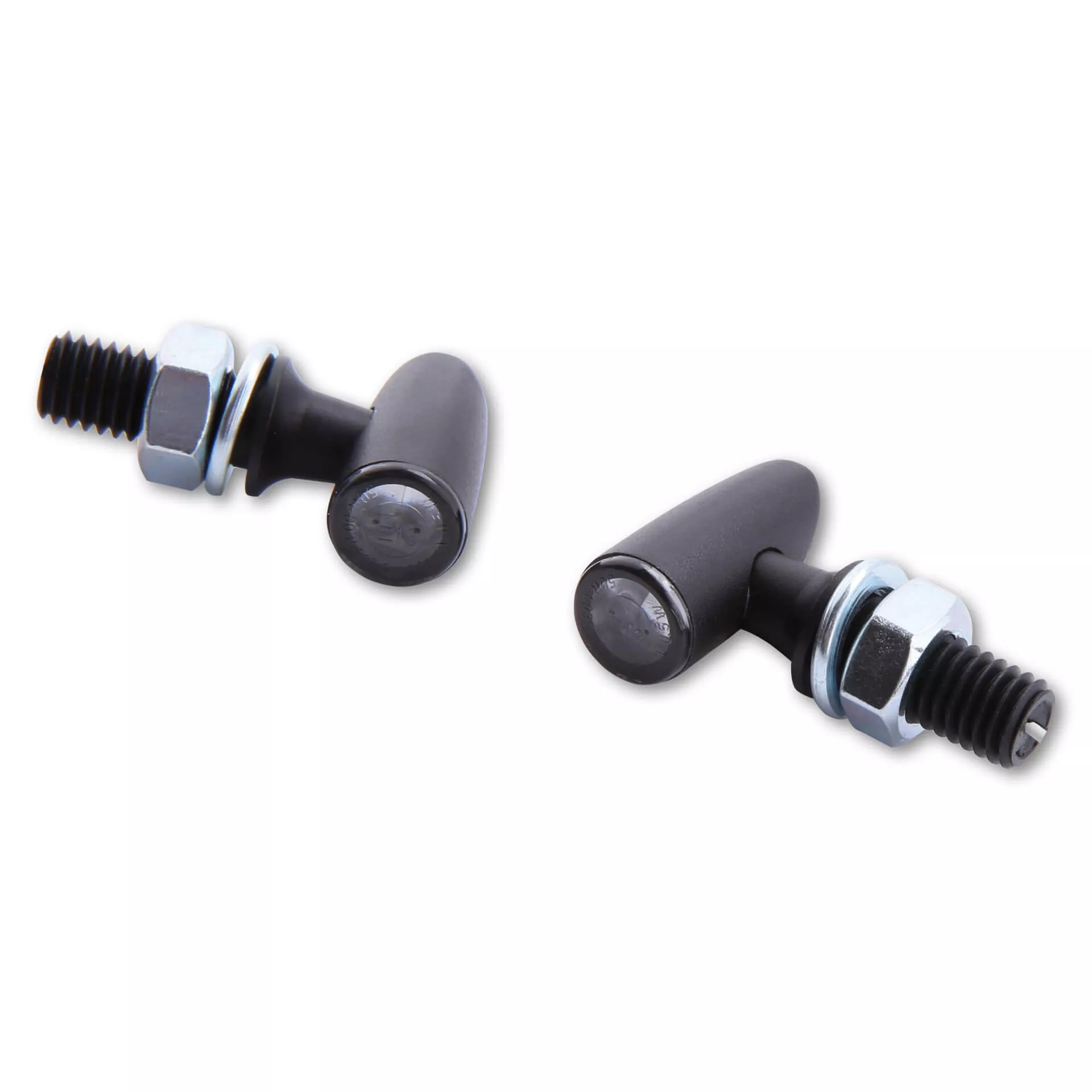 HIGHSIDER Pro Proton One LED Blinker Gehäuse Schwarz / Linse Rauchgrau (Paar), Vorn & Hinten
