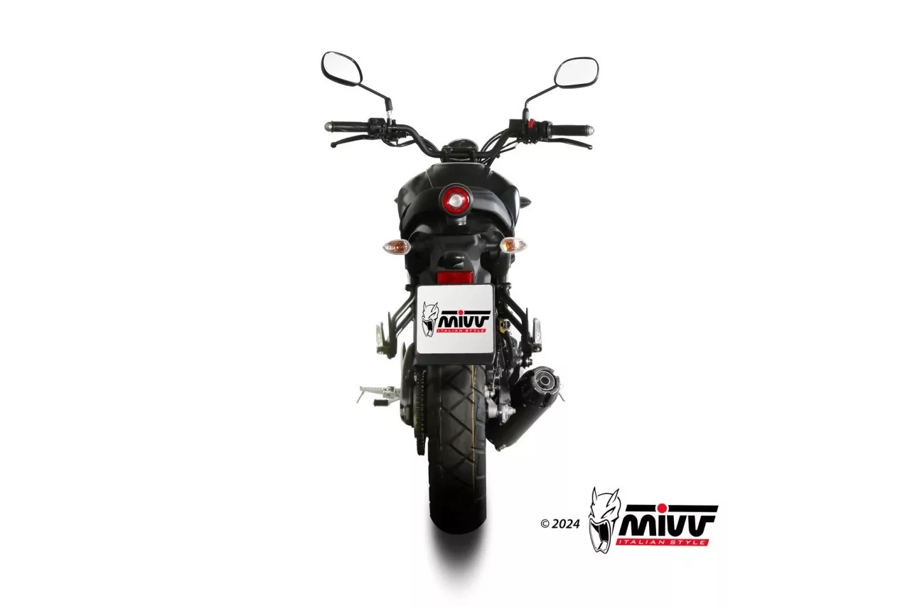 MIVV HR-1 Edelstahl Schwarz YAMAHA XSR 125 22-24