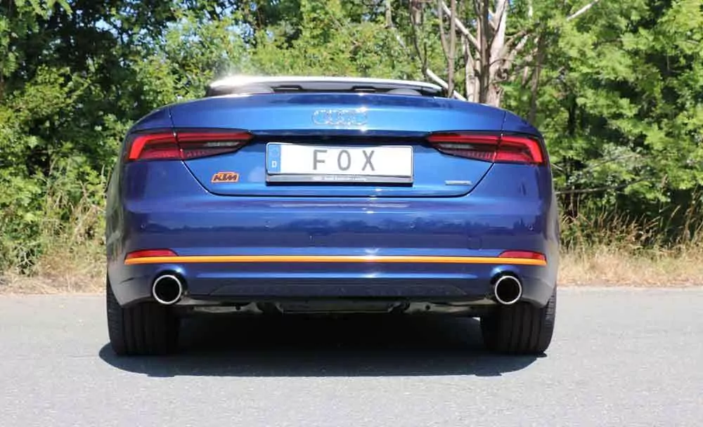 Audi A5 quattro B9 Cabrio  Endschalldämpfer rechts/links für 1-Rohr einflutig - 1x100 Typ 16 rechts/links