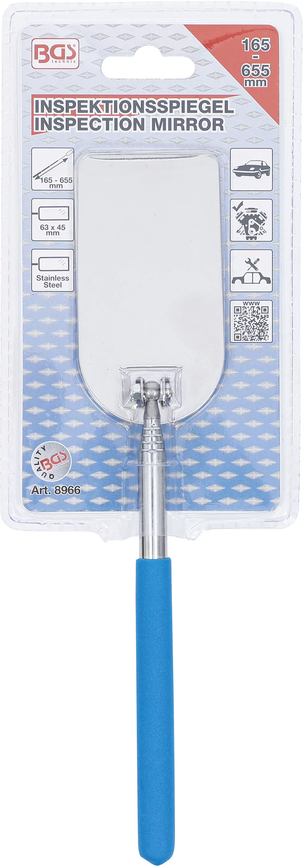 Inspektionsspiegel | 80 x 50 mm