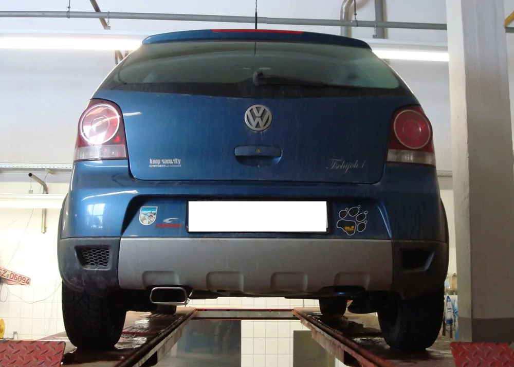 VW Polo 9N Cross  Endschalldämpfer - 145x65 Typ 59