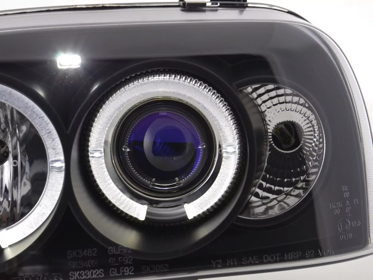 Scheinwerfer Set VW Golf 3 Typ 1HXO 1 EXO Bj. 91-97 schwarz