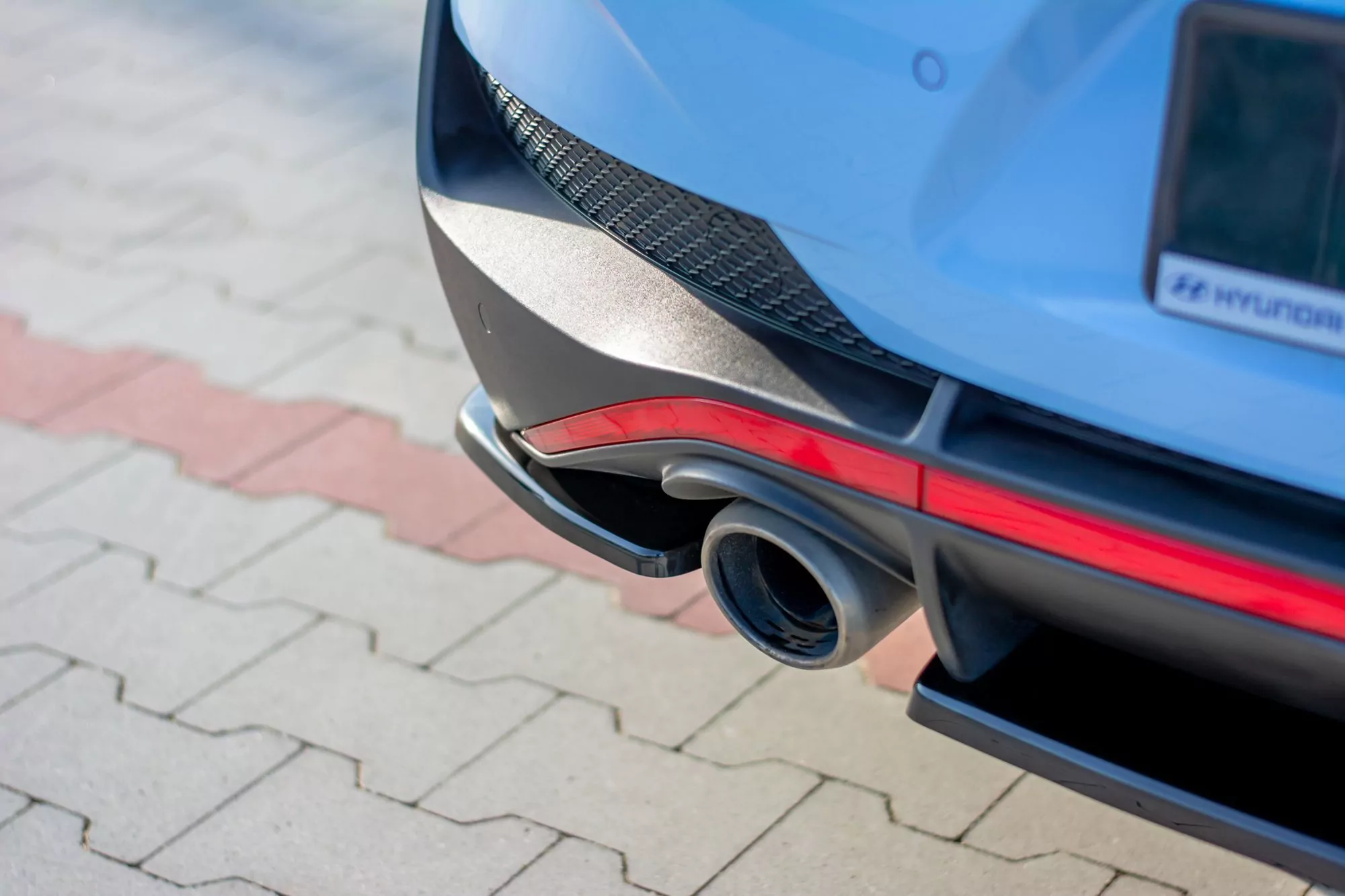 Heck Ansatz Flaps Diffusor Passend Für Diffusor Passend Für Hyundai I30 N Fastback Mk3  Schwarz Hochglanz Schwarz Hochglanz