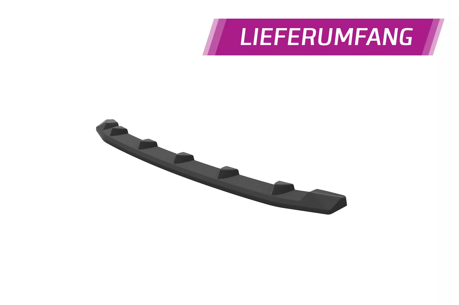 Cup-Spoilerlippe mit ABE für VW Arteon R-Line CSL697 Schwarz Strukturiert