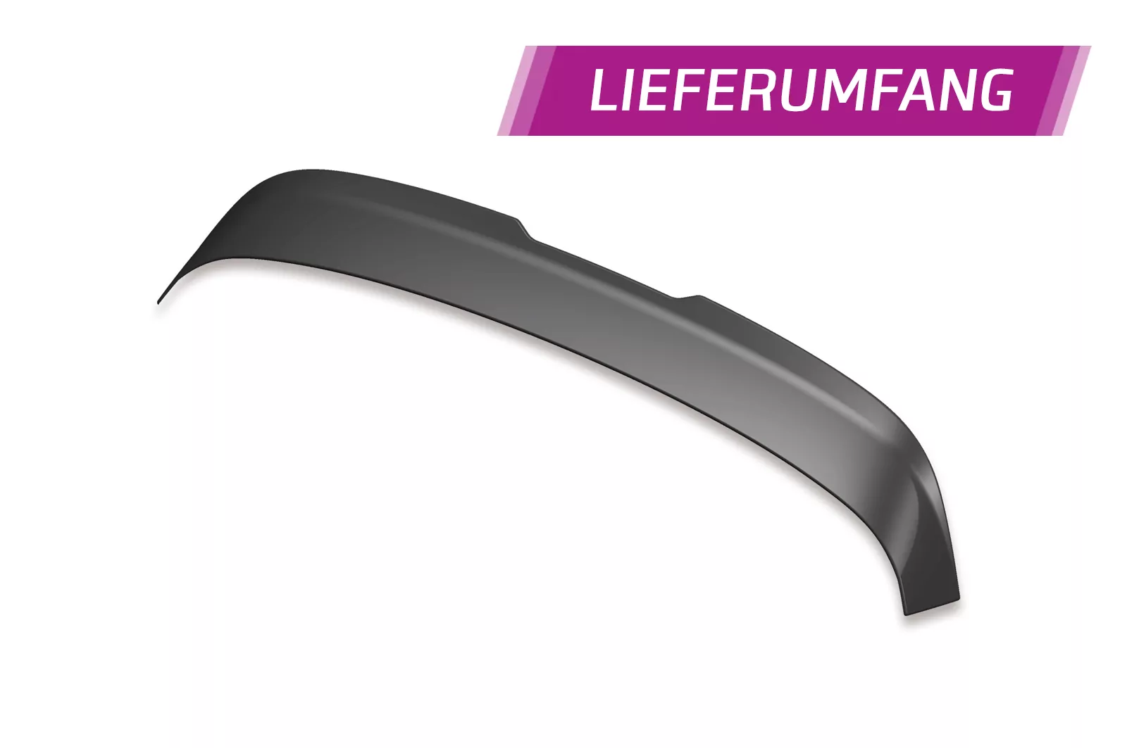 Heckflügel mit ABE für VW T-Cross HF596 Strukturiert (schwarz matt)