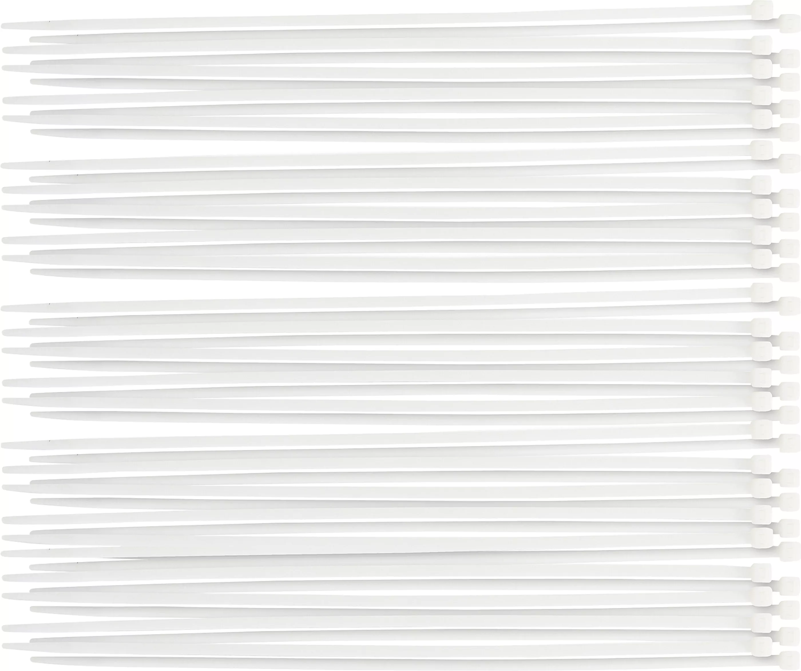 Kabelbinder-Sortiment | weiß | 4,8 x 250 mm | 50-tlg.